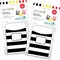 Barker Creek Wide Stripes Peel & Stick Library Pockets, Multi-Design, 60/Set, PK60 3848 - alternate 2